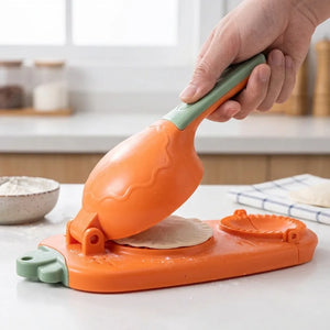2-in-1 Dumpling Maker Machine | Momo, Gujiya & Ghughra Skin Press Mould | Dough Press Kitchen Tool