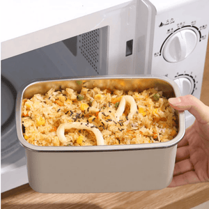 Multi-Functional Stainless Steel Food Storage Container | Leakproof Lid for Travel & Office