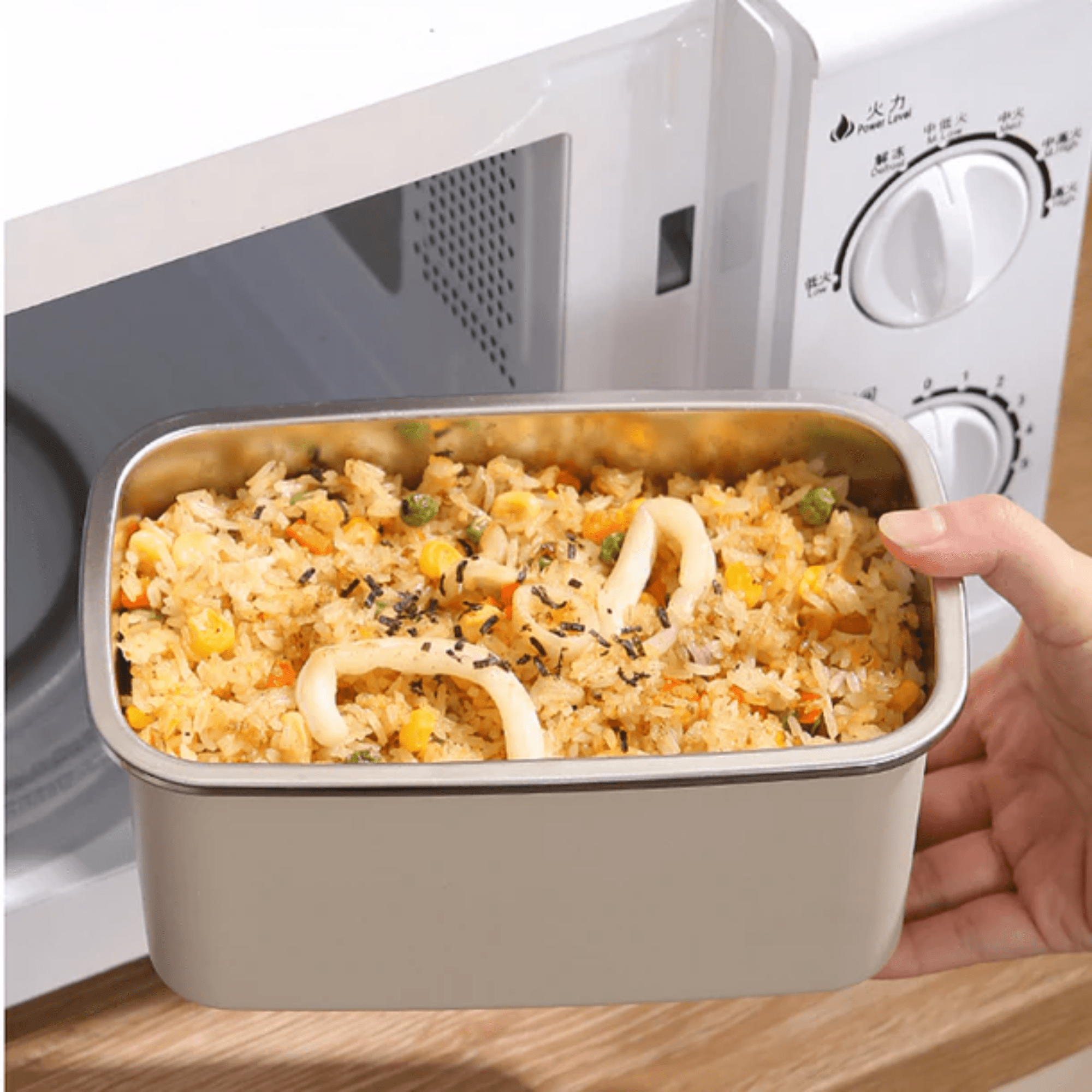 Multi-Functional Stainless Steel Food Storage Container | Leakproof Lid for Travel & Office