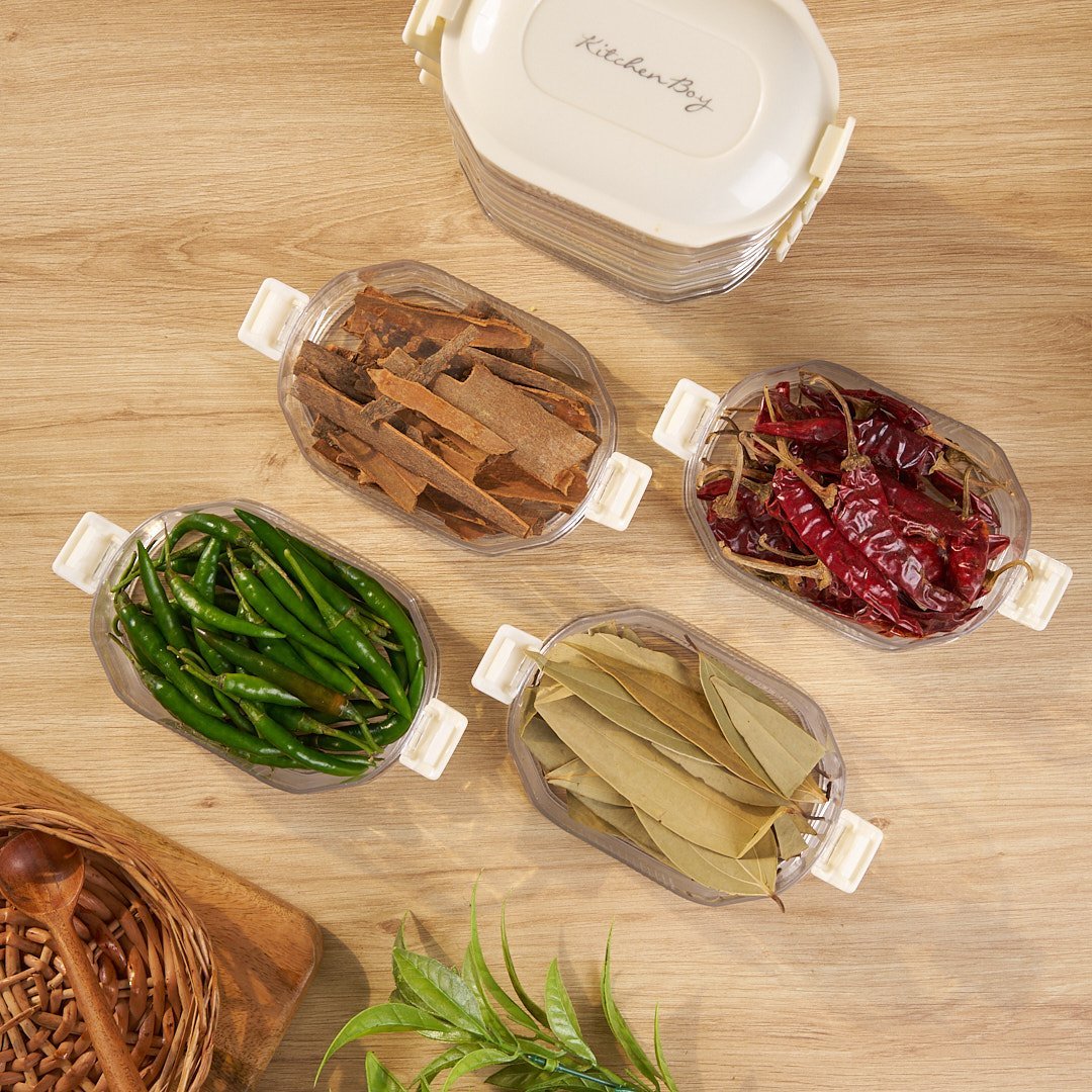 Multilayer Vacuum Seasoning Storage Box | Stackable & Airtight Spice Organizer