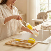 5PCS Baby Bottle Cleaning Brush Set | Bottle, Nipple, Straw & Sponge Cleaner Kit