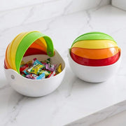 Rainbow Foldable Multifunction Tissue Box | Tissue Holder, Candy, Fruit Bowl & Snack Storage Organizer