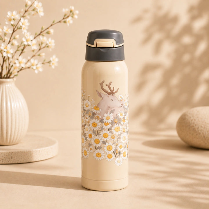 500ML Double Wall Vacuum Insulated Stainless Steel Sports Bottle | Hot & Cold Water Flask | Leakproof Travel Bottle