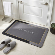 Luxury Anti-Slip Bathroom Floor Mat | Soft Absorbent Quick Dry Bath Rug | Waterproof Washroom Entrance Carpet