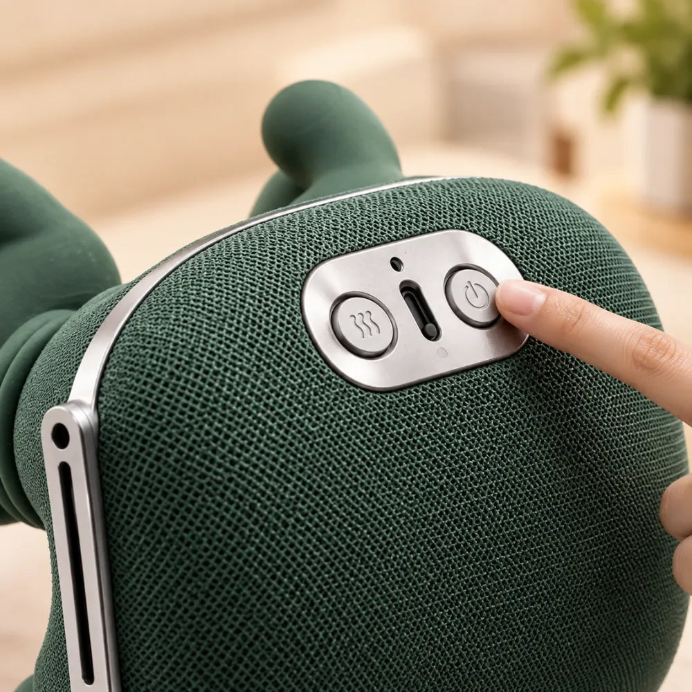Electric Shoulder & Neck Massager – Deep Tissue Relief with Dual-Zone Heat & Palm Massag