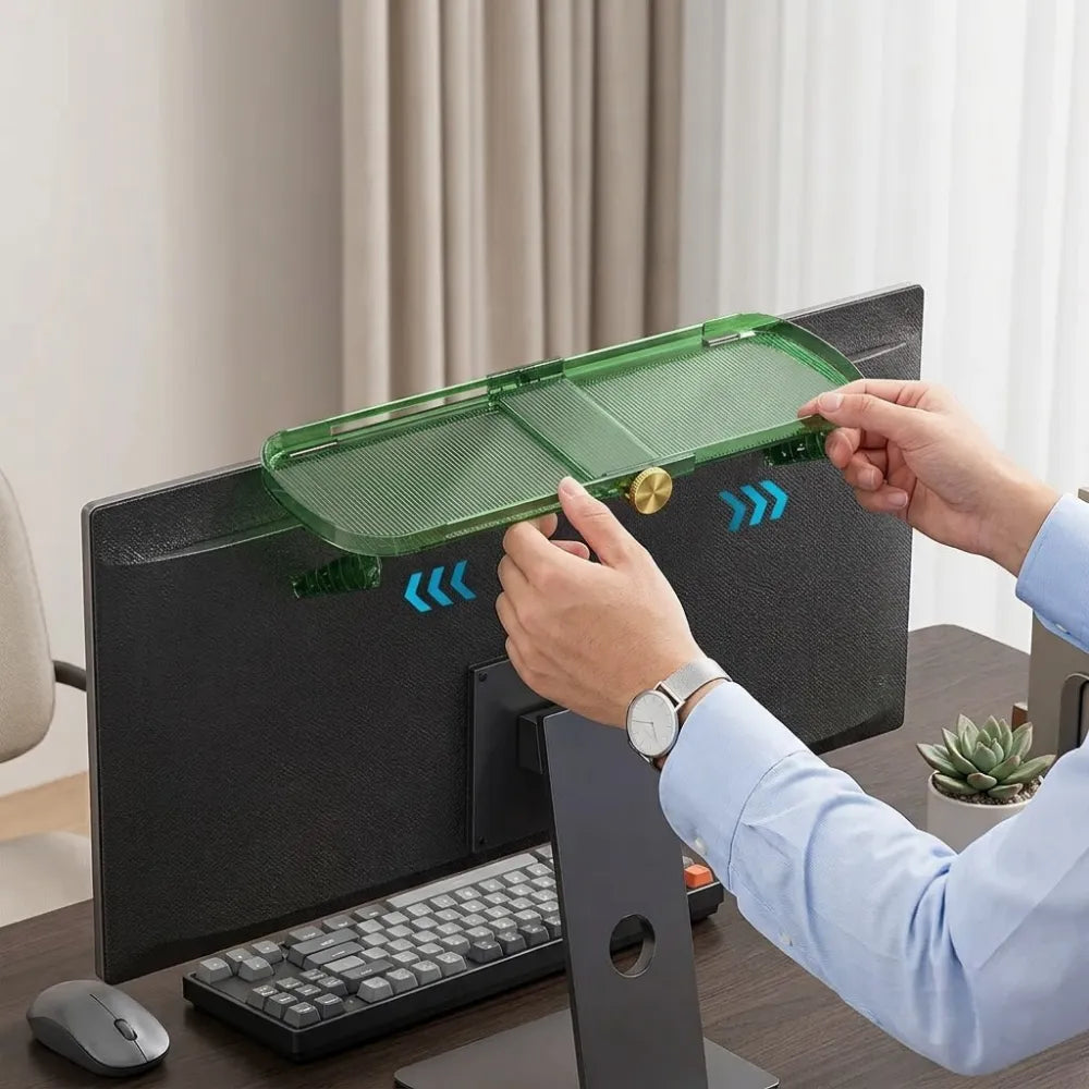 Screen Top Shelf Mount TV Screen Top Storage Rack for Cellphone Stand Router