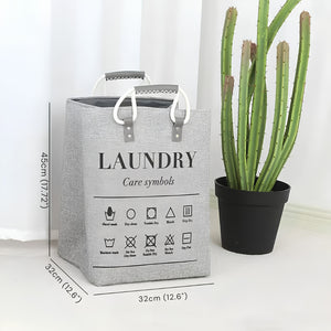 Foldable Fabric Laundry Hamper Bag | Square Shape Clothes Organizer Basket for Laundry & Home Storage