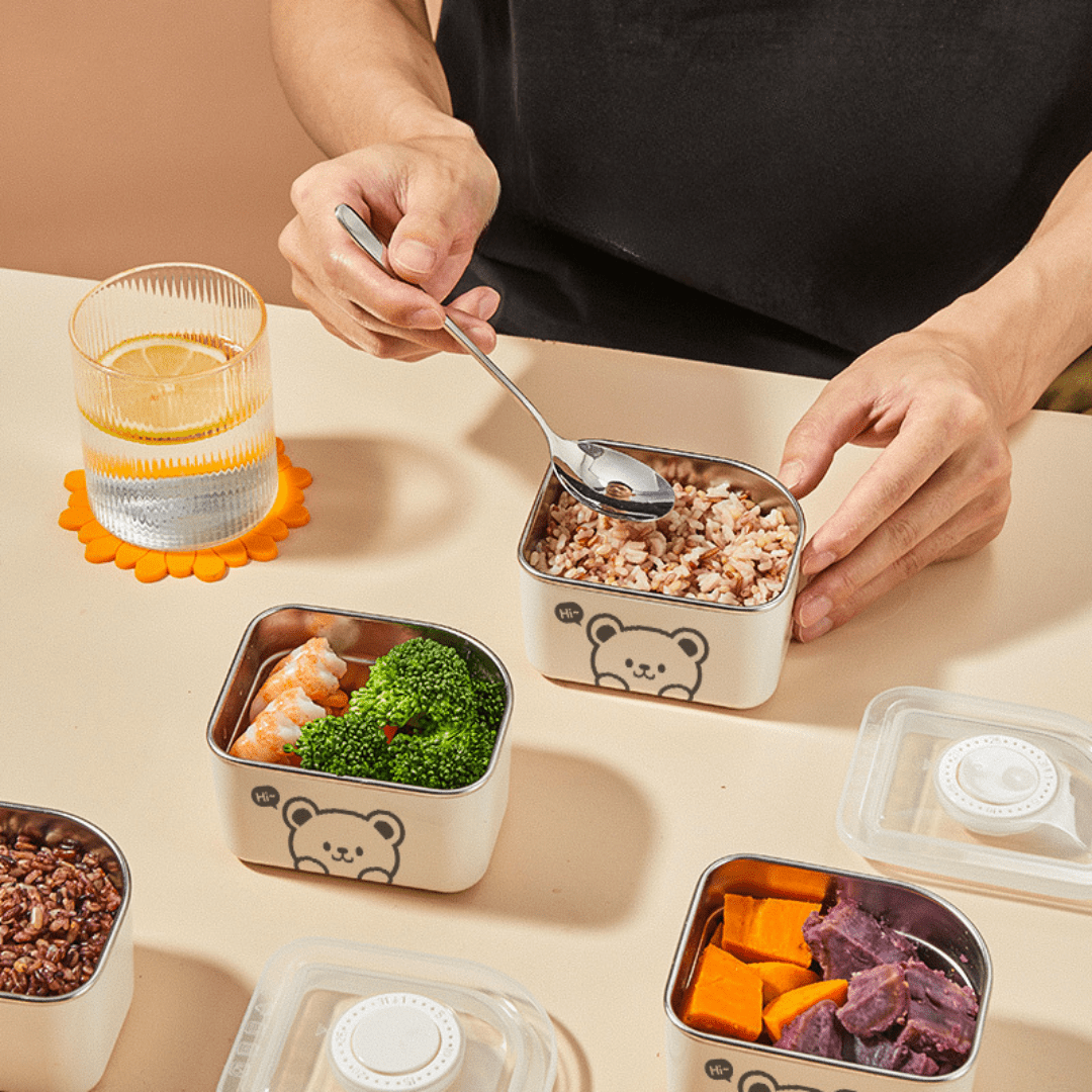 Stainless Steel Multi-Purpose Meal Storage Container 300ml | Compact Airtight Snack & Dip Box