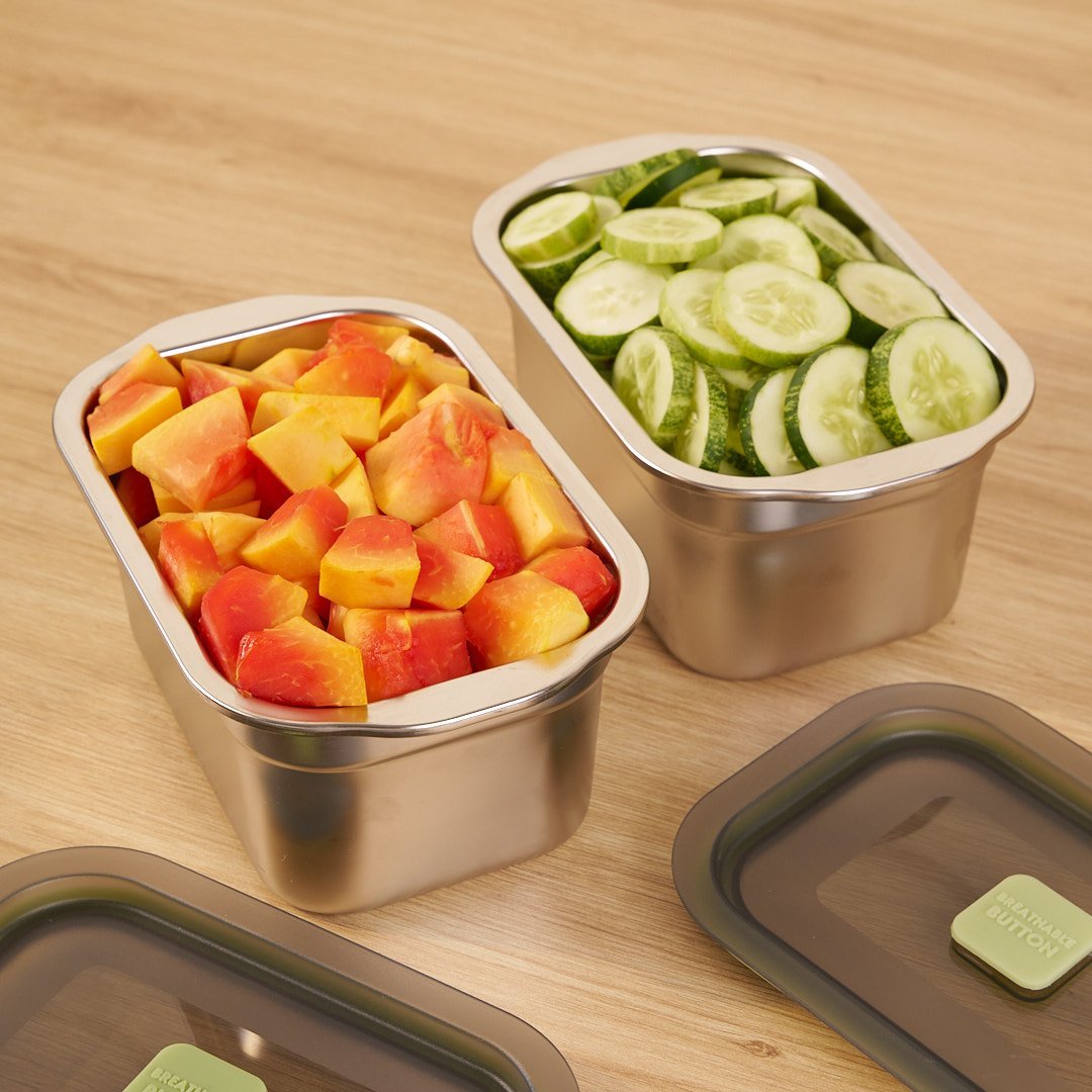 Durable Stackable Rectangular Storage Box with Secure Hinged Lid