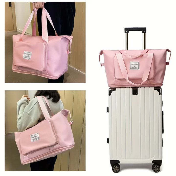 Portable Lavender Foldable Duffel Bag – Your Ultimate Travel Companion