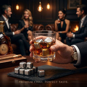 4PCS Reusable Stainless Steel Whiskey Stones | Metal Ice Cubes for Whiskey, Cocktails & Beverages | Drink Chilling Cubes Set