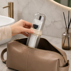 Portable Transparent Toothbrush Cover Case | Anti-Bacterial Toothbrush Holder | Hygienic Travel Toothbrush Protector for Home & Travel
