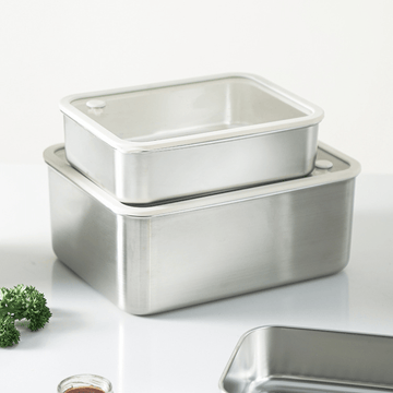 Durable Stainless Steel Meal Prep Box | Multi-Purpose Refrigerator & Pantry Organizer