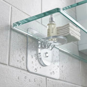 Hook Rail Shelf Bracket Set | Wall Mount Support Hooks | 6 PCS