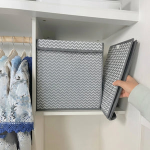 Foldable Storage Box with Lid | Multi-Purpose Clothes, Toys & Wardrobe Organizer Bin
