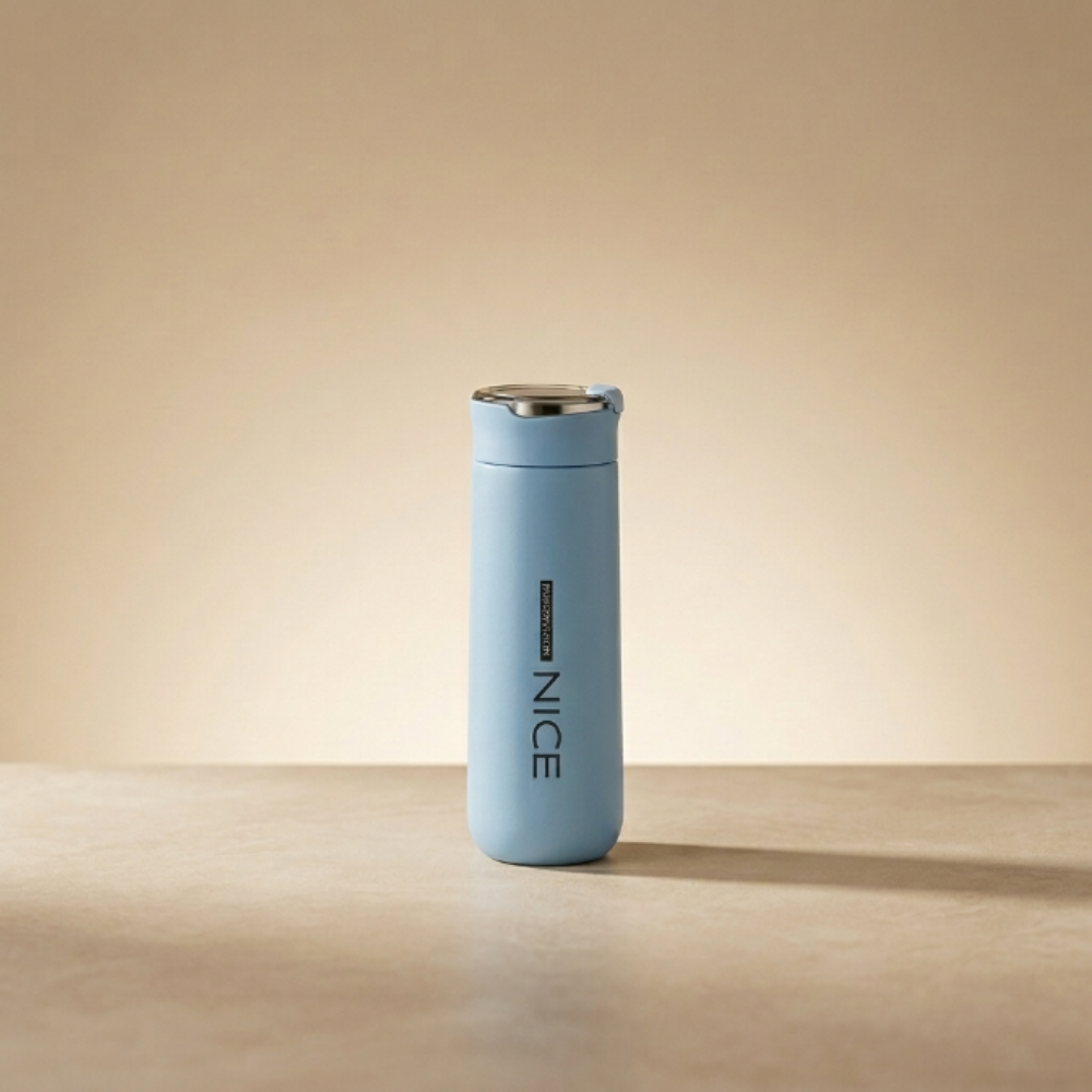 400ML Nice Vacuum Insulated Water Bottle | Leakproof Portable Flask for Tea, Coffee & Water