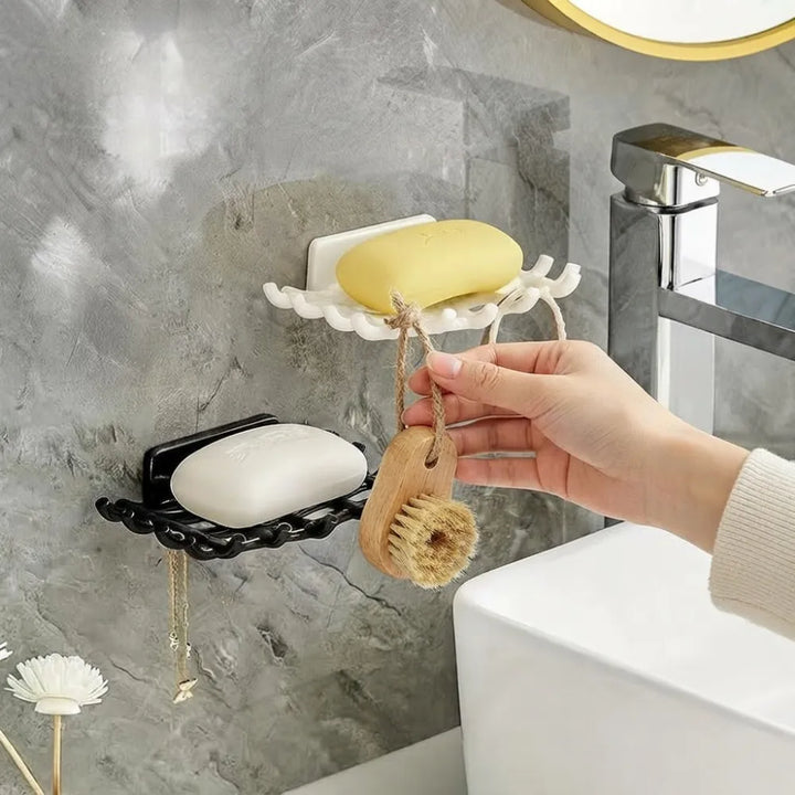 Self Adhesive Wall Mounted Soap Holder | No Drill Bathroom Soap Stand