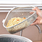Stainless Steel Sink Corner Strainer Basket | Triangle Kitchen Sink Drain Shelf Organizer | Rustproof Corner Rack for Sponge & Scrubber Storage