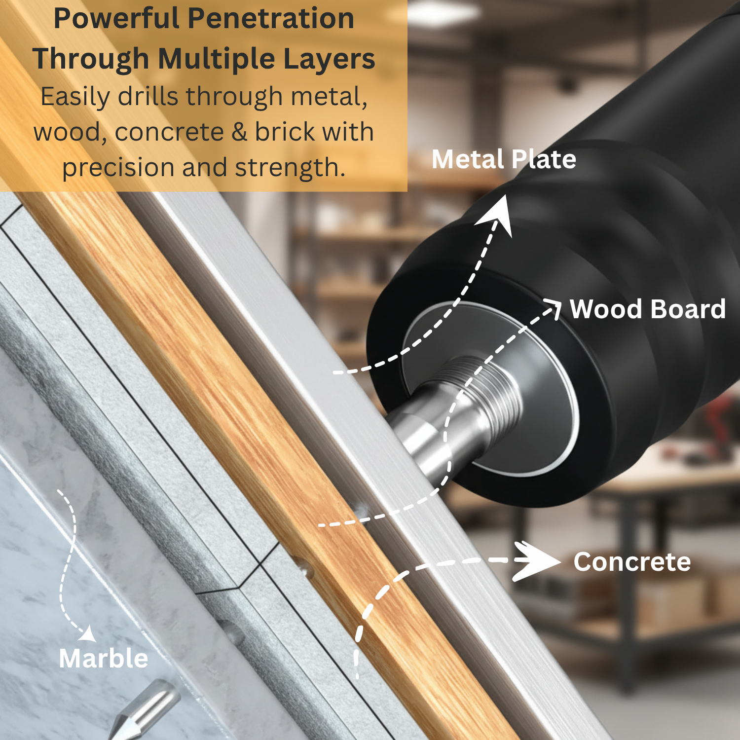 Heavy Duty Manual Nail Gun for Concrete, Wall & Wood Applications