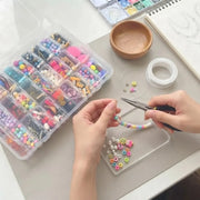 Housious Large Clear Plastic Organizer Boxes – 30-Pack Folding Mini Bead Storage Cases