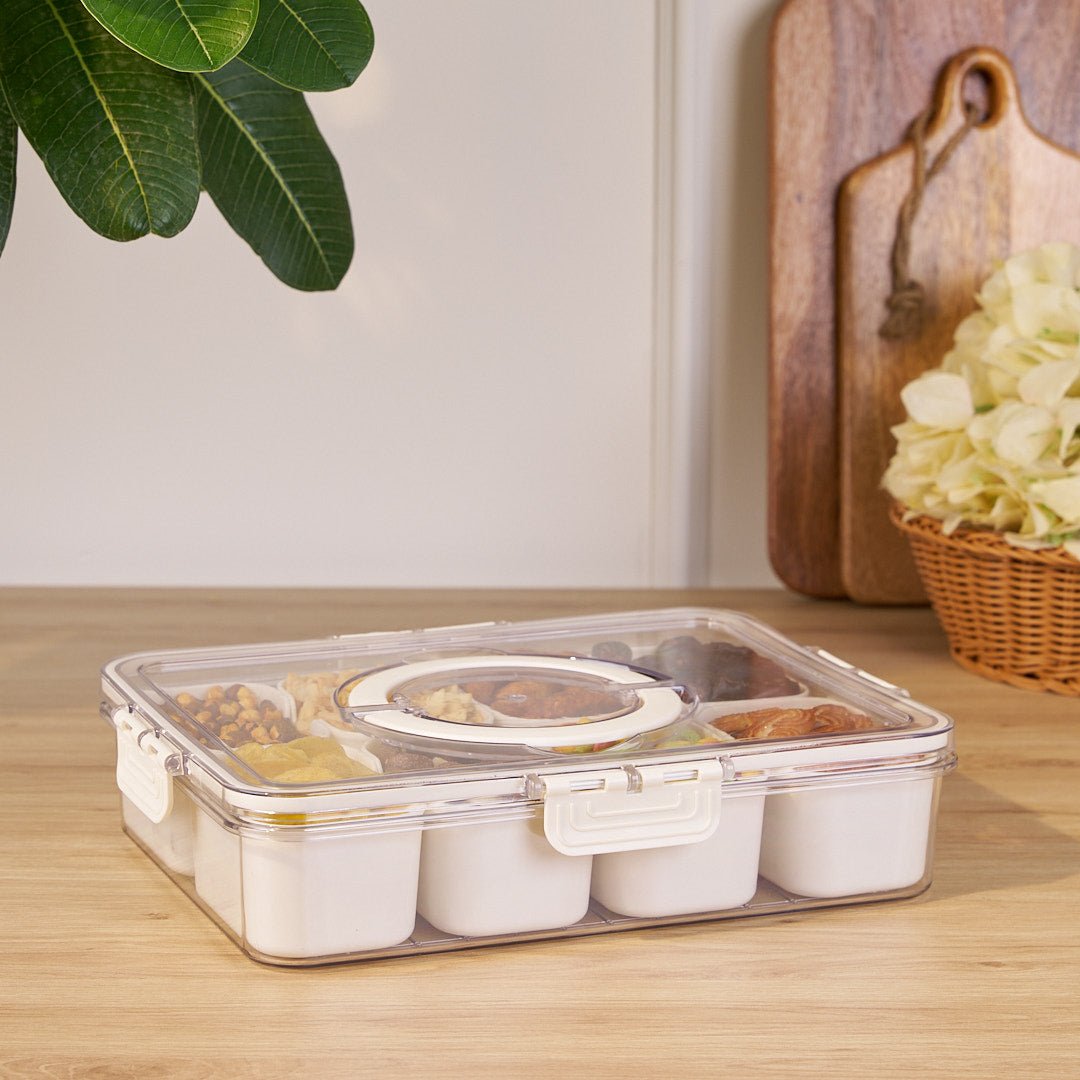 Multi-Compartment Food Storage Box | Organized Airtight Meal Prep & Pantry Solution
