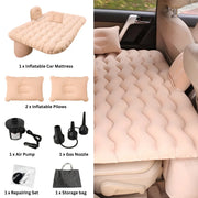 Premium Car Inflatable Bed with Electric Pump & 2 Air Pillows | Universal Back Seat Mattress for Travel, Camping & Kids