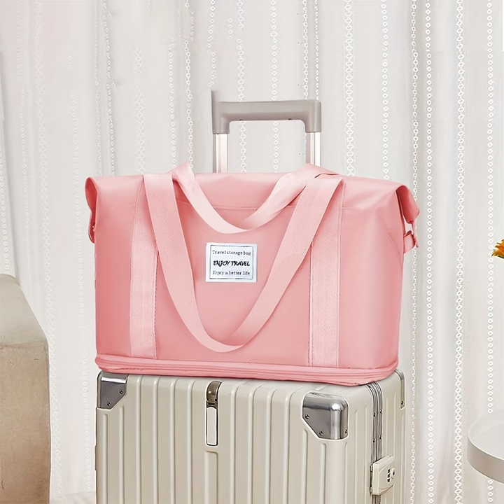 Portable Lavender Foldable Duffel Bag – Your Ultimate Travel Companion