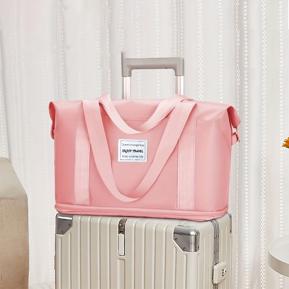 Portable Lavender Foldable Duffel Bag – Your Ultimate Travel Companion