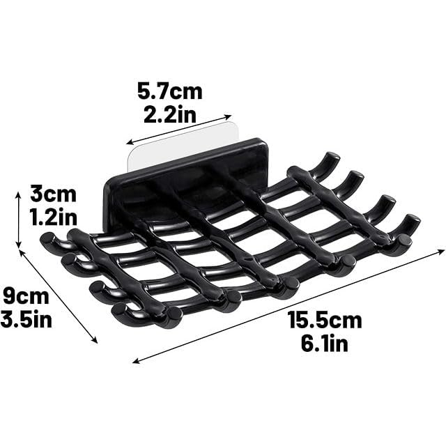 Self Adhesive Wall Mounted Soap Holder | No Drill Bathroom Soap Stand