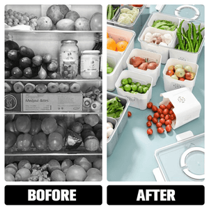 Airtight Storage Containers with 4 Compartments | Fresh, Mess-Free Food Organizer