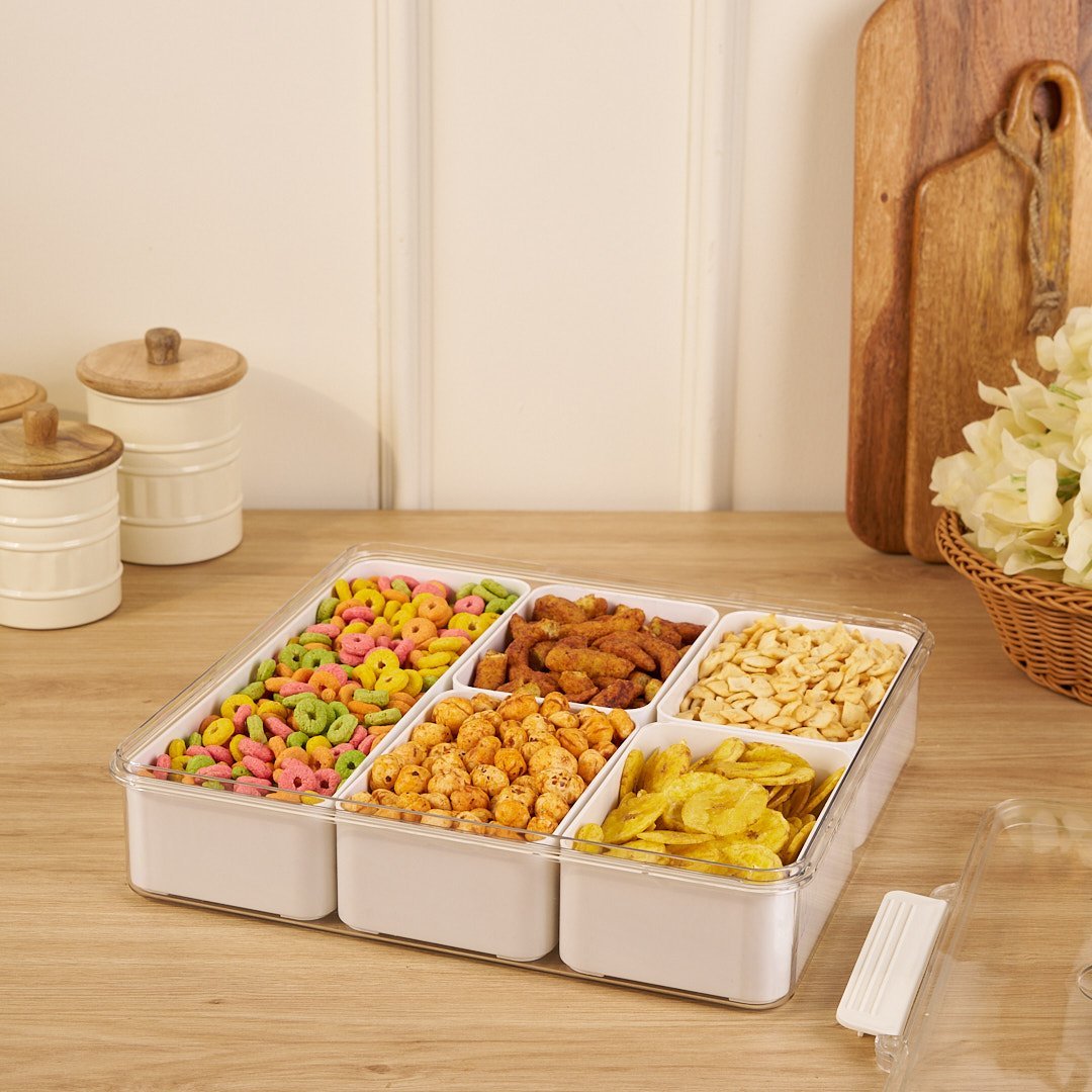 Multi-Compartment Dry Fruit Box | Organize & Store Premium Nuts, Seeds & Dried Fruits