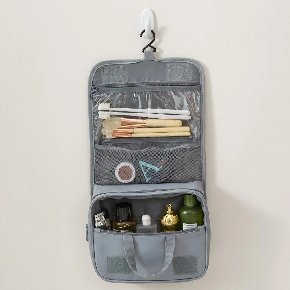 Hanging Toiletry & Makeup Organizer Bag | Portable Cosmetic Storage Pouch for Travel, Bathroom & Daily Use