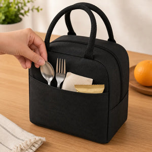 Portable Insulated Lunch Bag | Waterproof Thermal Cooler Tote with Aluminum Foil Lining | Bento Food Storage Bag for Office, School, Travel & Picnic