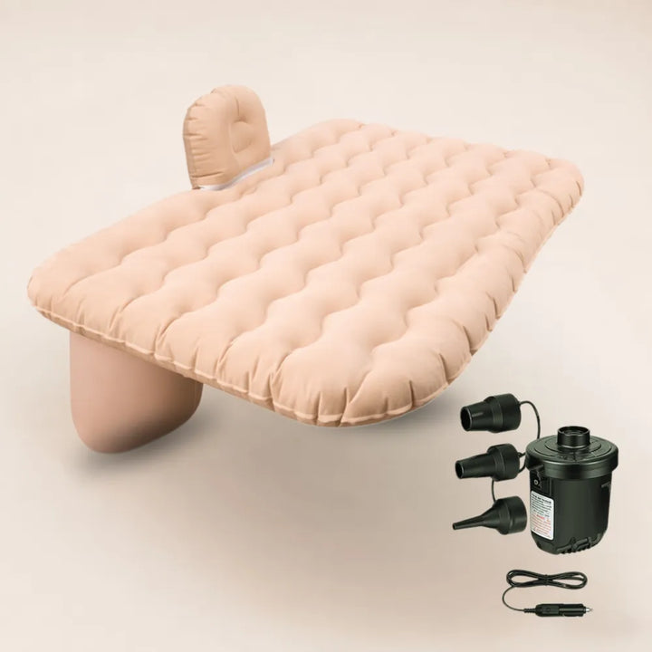 Premium Car Inflatable Bed with Electric Pump & 2 Air Pillows | Universal Back Seat Mattress for Travel, Camping & Kids