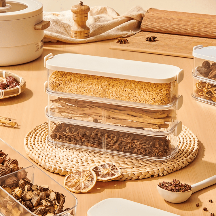 Premium Sealed Spice Container with Multi-Layer Design