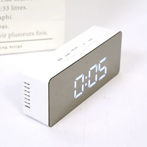 Housious® LED Digital Mirror Alarm Clock with Snooze & Large Display