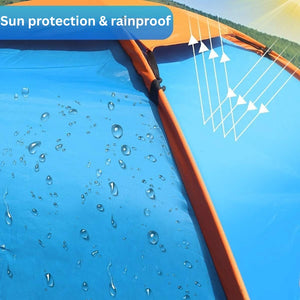 4 Person capacity Waterproof Camping Tent | Portable Foldable Dome Shelter for Outdoor Picnic, Hiking, Trekking & Family Camping