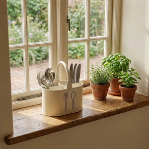 Kitchen Cutlery Holder | Spoon, Spatula & Chopstick Organizer Stand | Countertop Utensil Storage for Kitchen & Dining Table