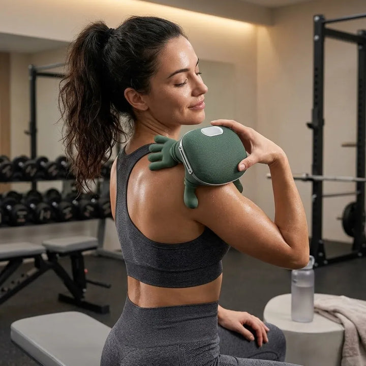 Electric Shoulder & Neck Massager – Deep Tissue Relief with Dual-Zone Heat & Palm Massag