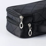 Premium Makeup Organizer Pouch | Travel Cosmetic Storage Bag with Brush Holders & Multi-Compartment Design