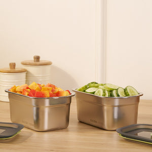 Durable Stackable Rectangular Storage Box with Secure Hinged Lid