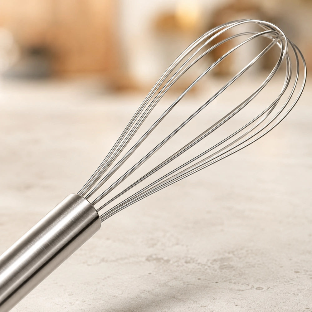 Stainless Steel Manual Hand Whisk | Coffee Frother, Egg Beater & Baking Whisk | Milk Frothing Mixer for Kitchen