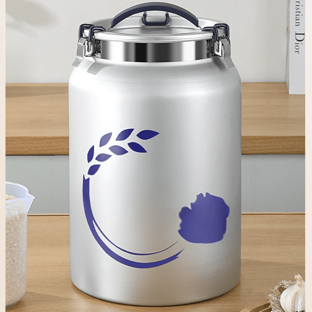 Premium Aluminum Alloy Grain Storage Container | Vacuum Sealed Freshness