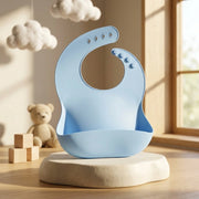 Silicone Baby Feeding Bib with Food Catcher | Waterproof Weaning Bib for Babies And Toddlers