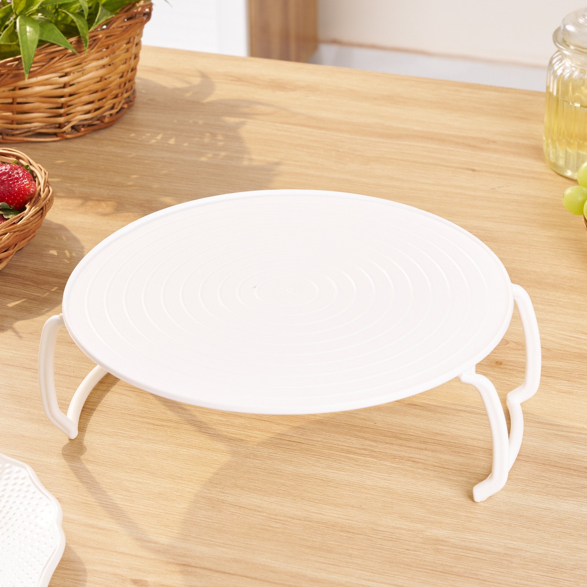 Microwave Plate Stacker | Space-Saving Kitchen Organizer for Busy Homes