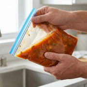 Reusable Zipper Storage Bags for Kitchen, Ideal for Fruits, Vegetables & Snacks