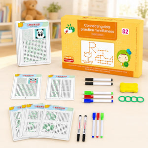 Magical Reusable Tracing Workbook Set for Kids | Alphabet, Numbers & Pen Control Handwriting Practice Book | Preschool Early Learning Educational Toy