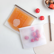 Reusable Silicone Food Storage Bags - Airtight, Microwave & Freezer Safe, BPA-Free Food Grade Containers