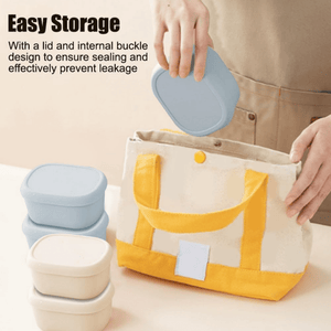 Multi-Use Silicone Food Storage Container with Lid | Flexible, Airtight Daily Storage Solution