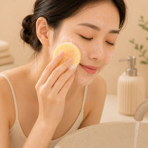 12-Piece Compressed Facial Cleansing Sponge Set | Soft Makeup Remover & Face Wash Sponges for Deep Facial Cleaning, Reusable Beauty Care Puff